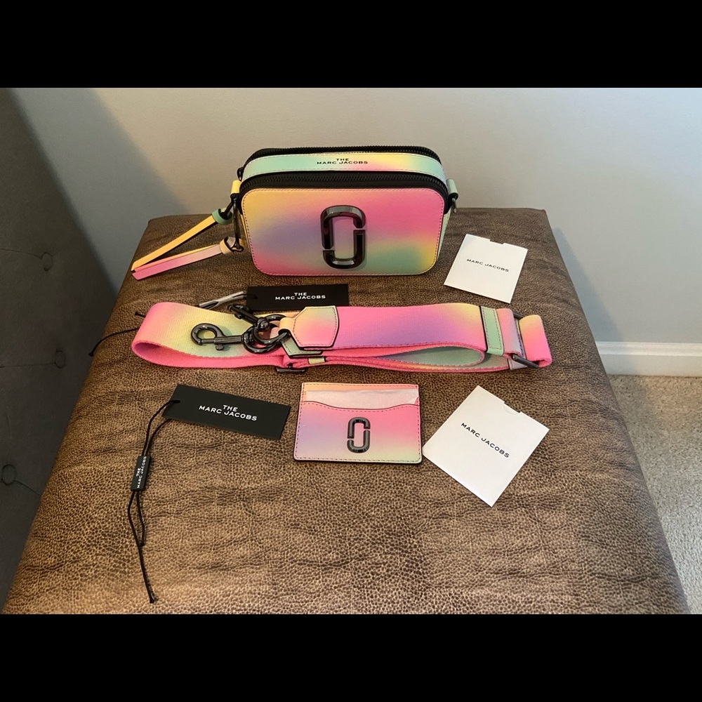Marc Jacobs snapshot airbrush bag & card case